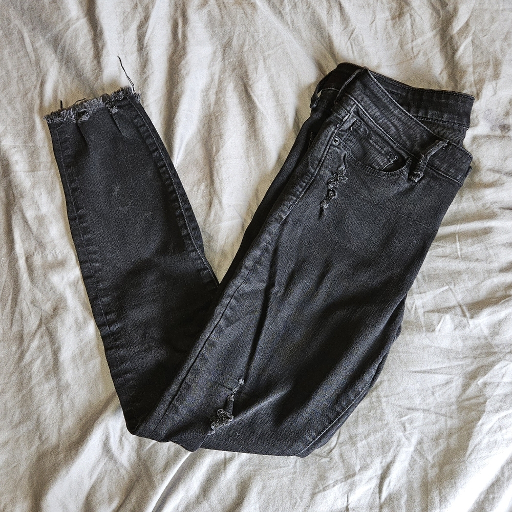 Abercrombie & Fitch Harper Low Rise Ankle Jeans 4 Long